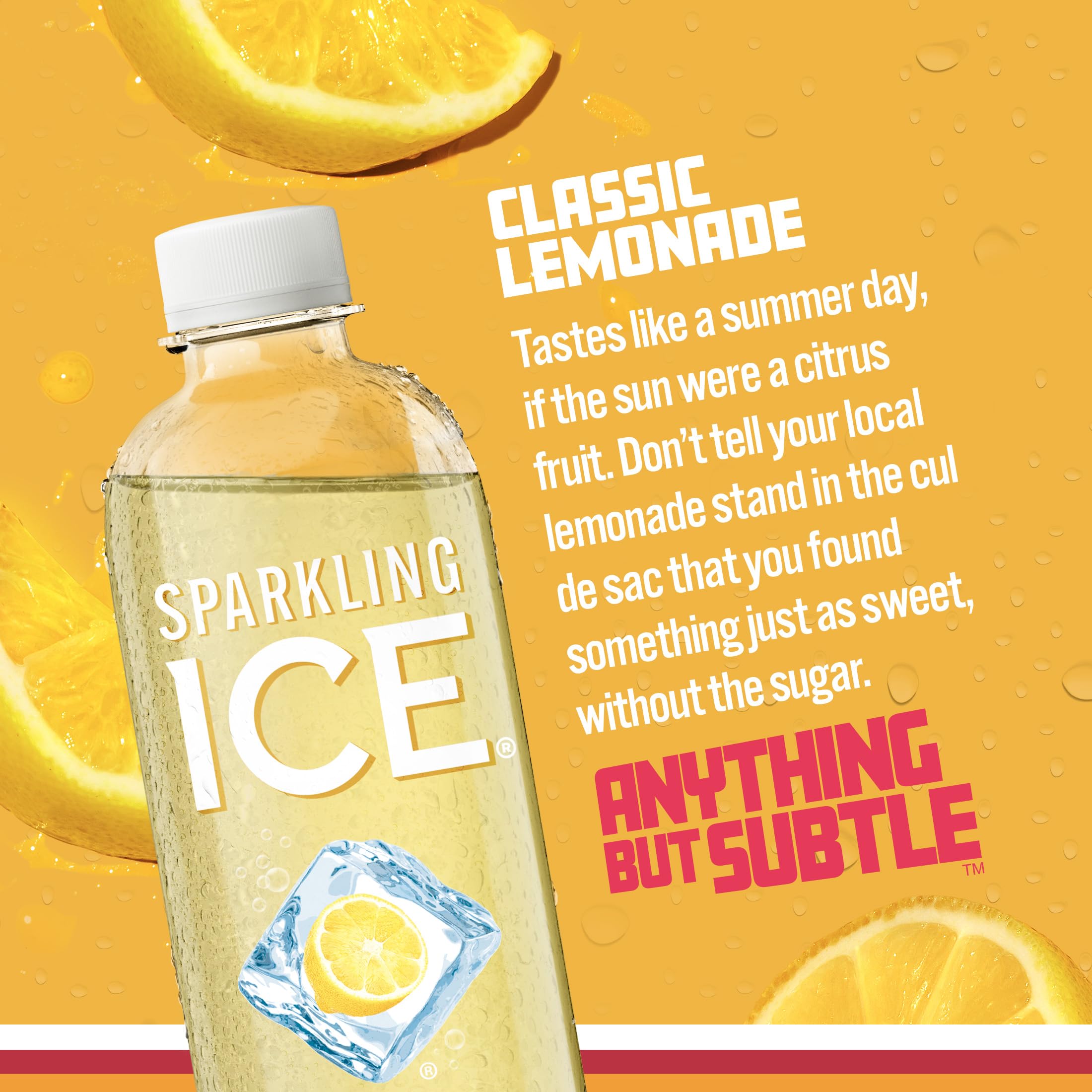 Sparkling Ice Water Lemonade 17 FL OZ