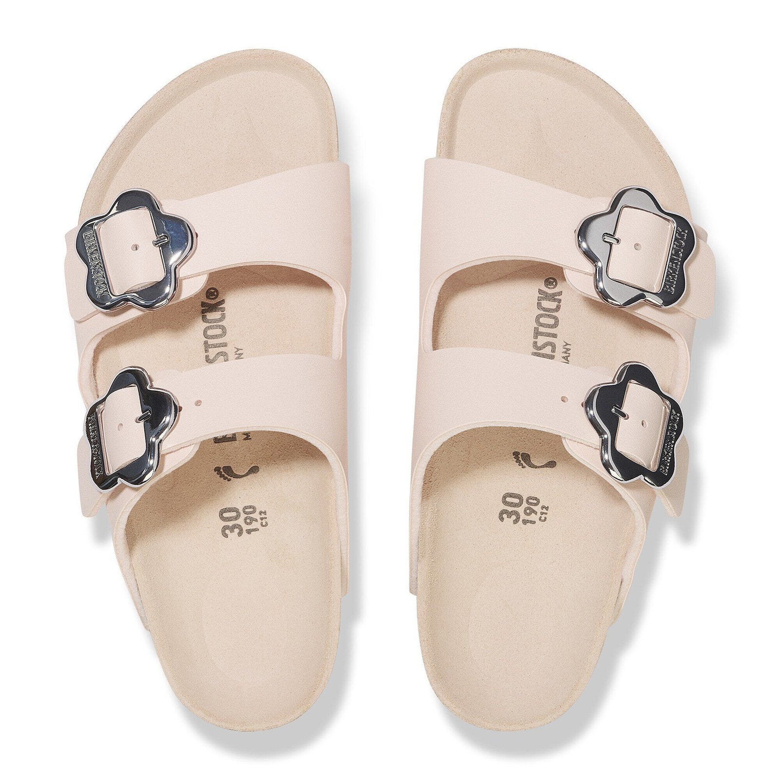 Birkenstock Arizona Flower Buckle Active EVA Girls Sandal Light Rose 2 Y