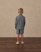 Rylee and Cru Oceanside Tech Short Heathered Midnight 6-7Y