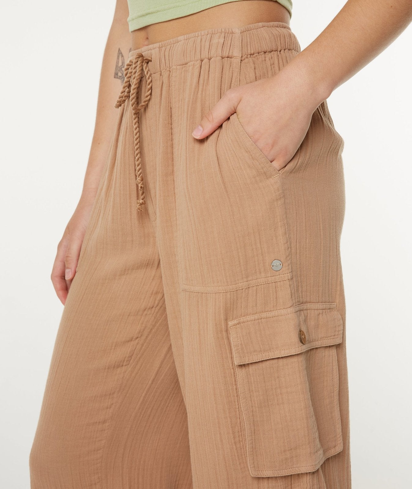 Roxy Precious Cargo Solid Beach Pants CPJ S
