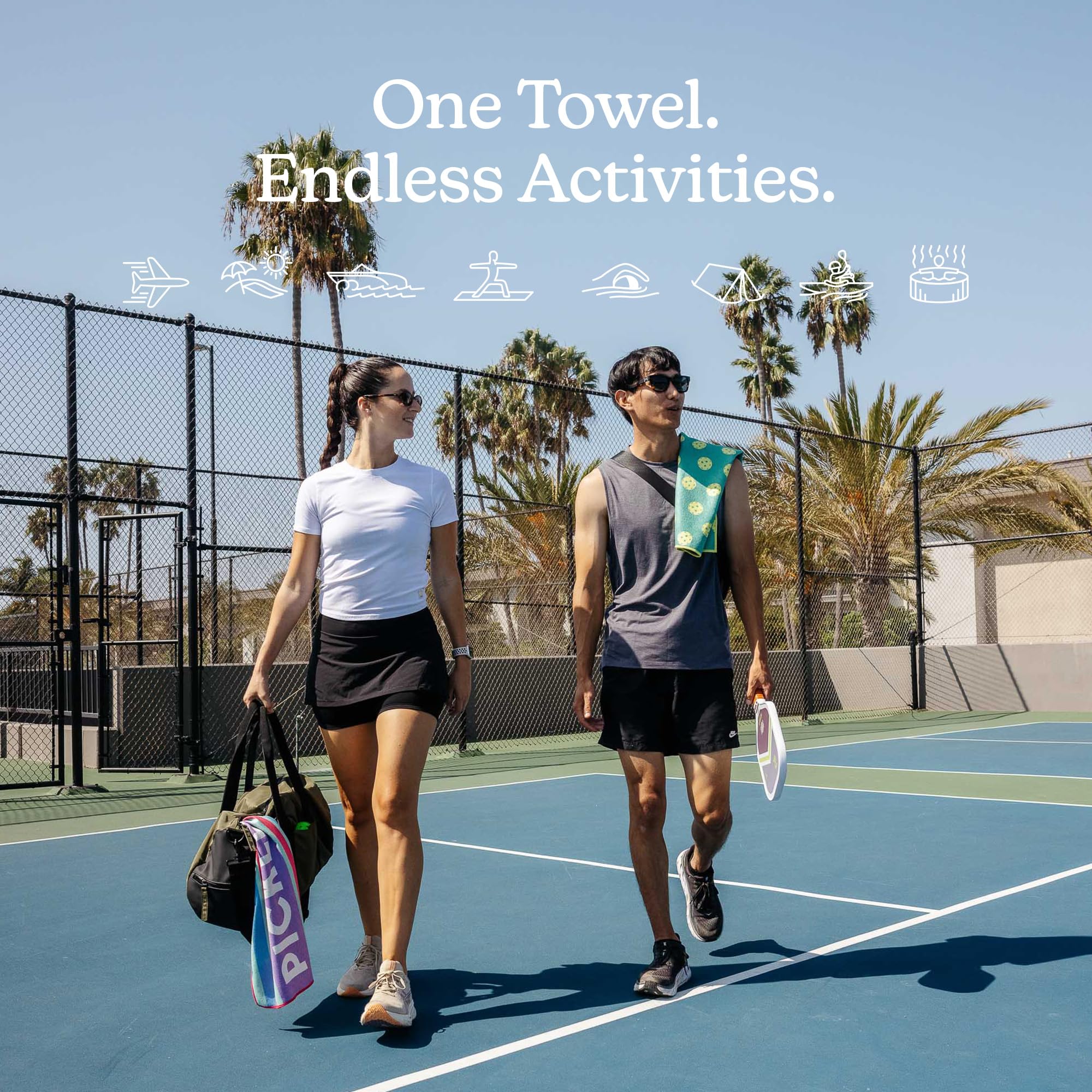 Nomadix Fitness Towels Pickleball Multi