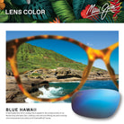 Maui Jim WaiWai Polarized Sunglasses MatteTransBlue BlueHawaii