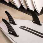 FCS 2 JW PC Tri-Fin Set White-White M