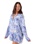 ROXY MANA LONG SLEEVE COVER B62-BIJOU BLUE S