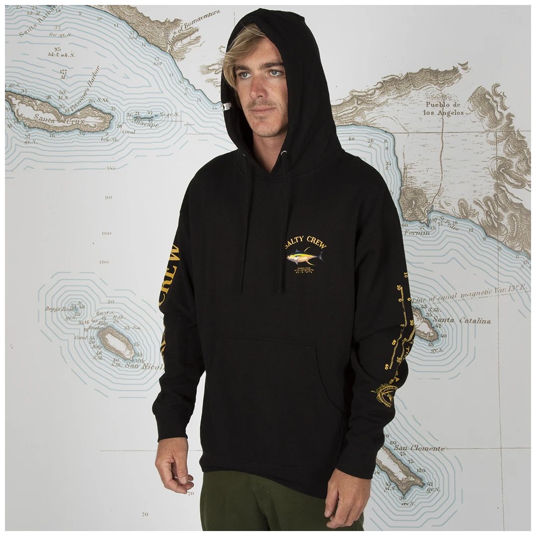 Salty Crew Ahi Mount Hood Fleece BLK-Black XXXL