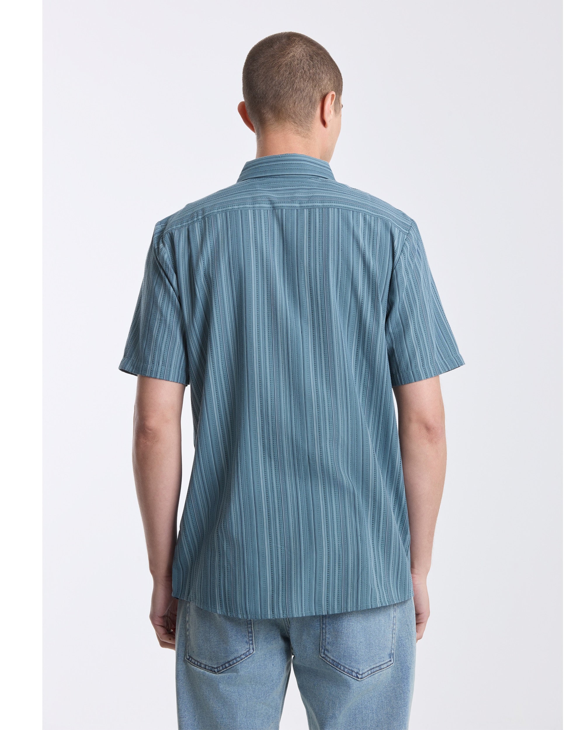VOLCOM MENS JAHSTRIPE SS TW0-TRADEWINDS L