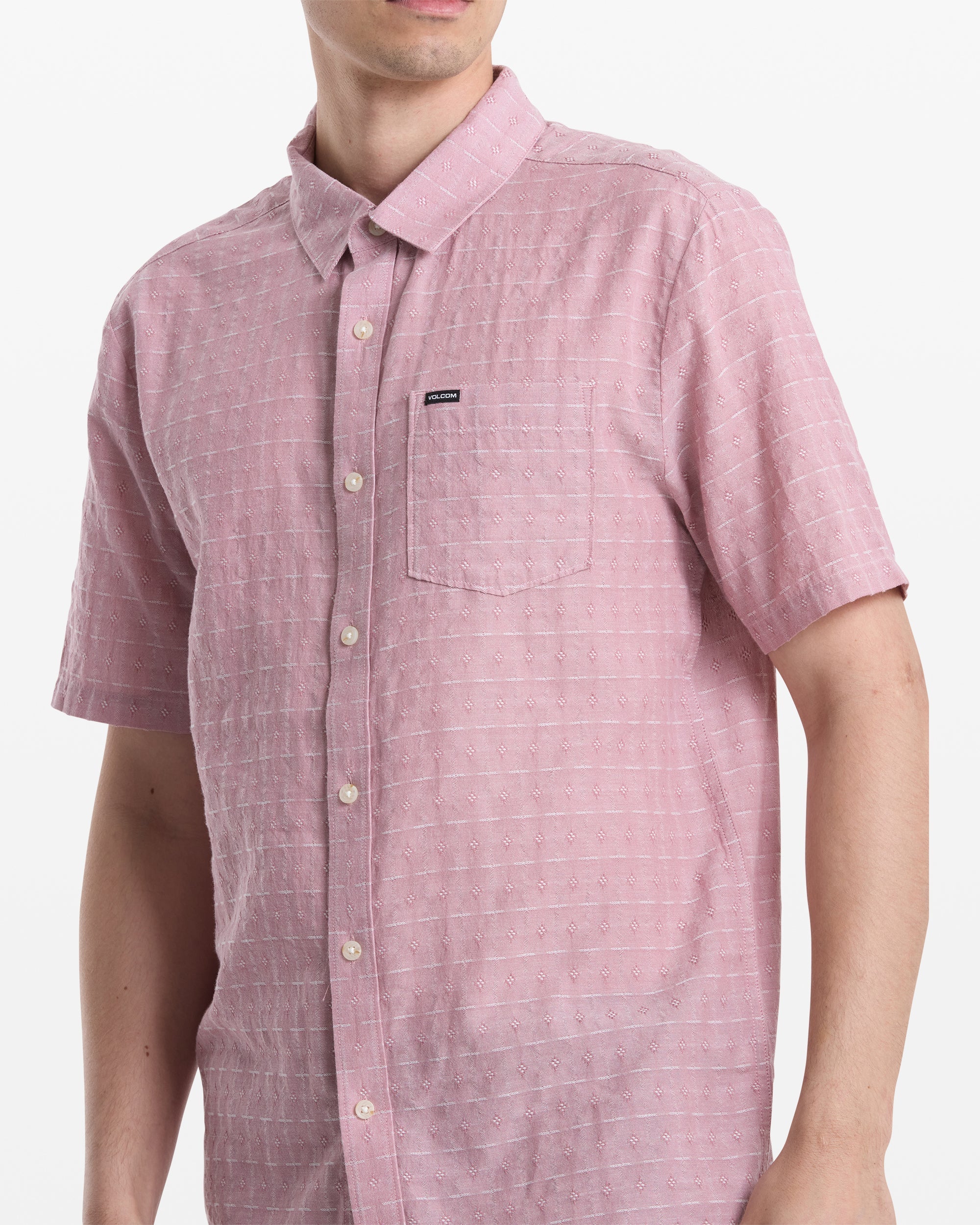 VOLCOM BANKSTONE II SS TEE SNE-STONE ROSE M