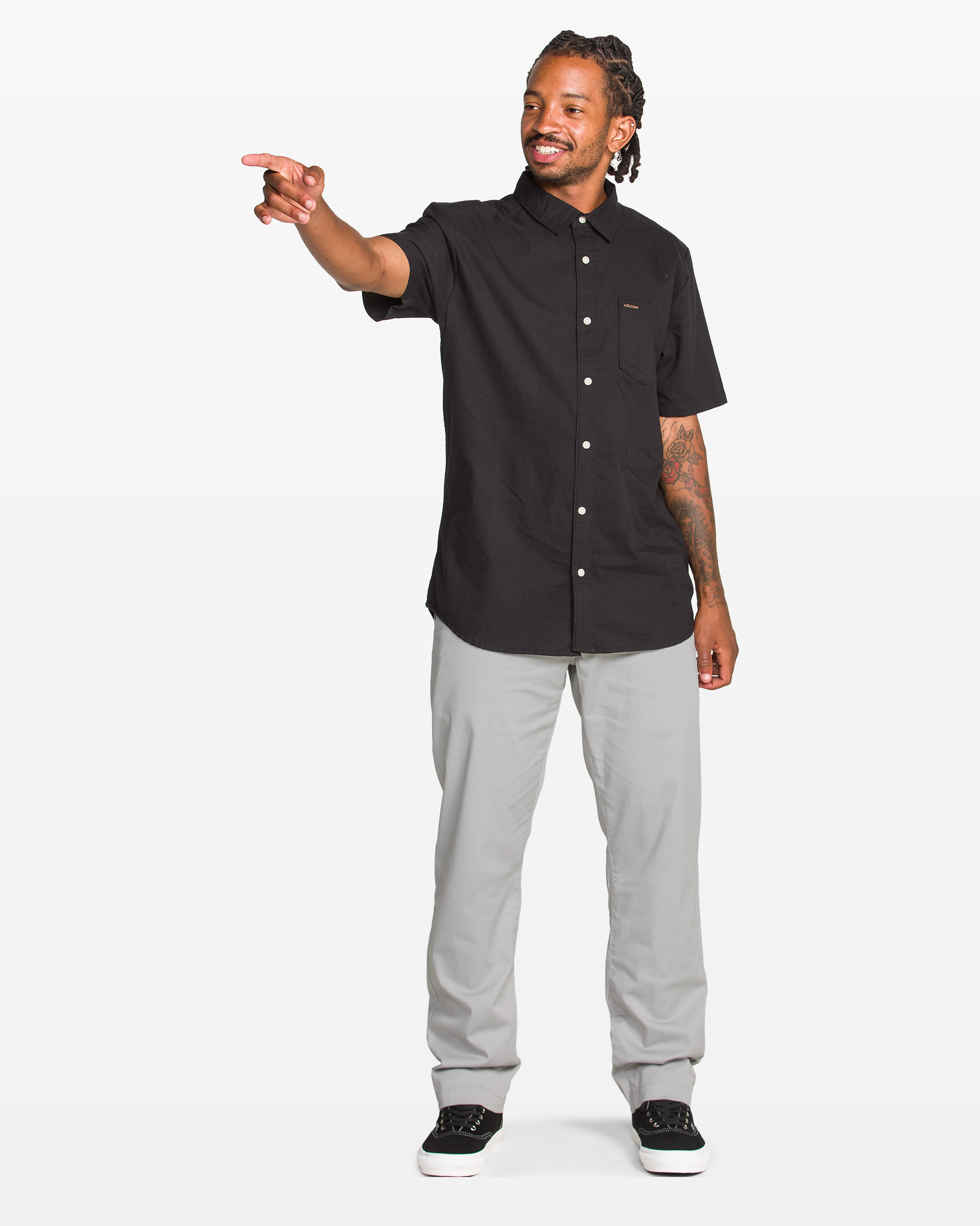 VOLCOM FRICKIN MODERN STRETCH CHINO Tower Grey 33