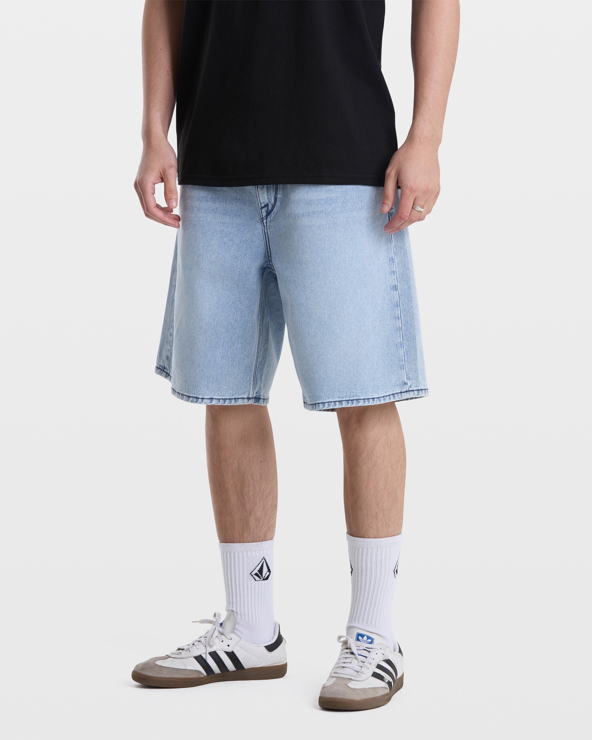 VOLCOM BILLOW DENIM SHORT 22 DBI-DUST BOWL INDIGO 30