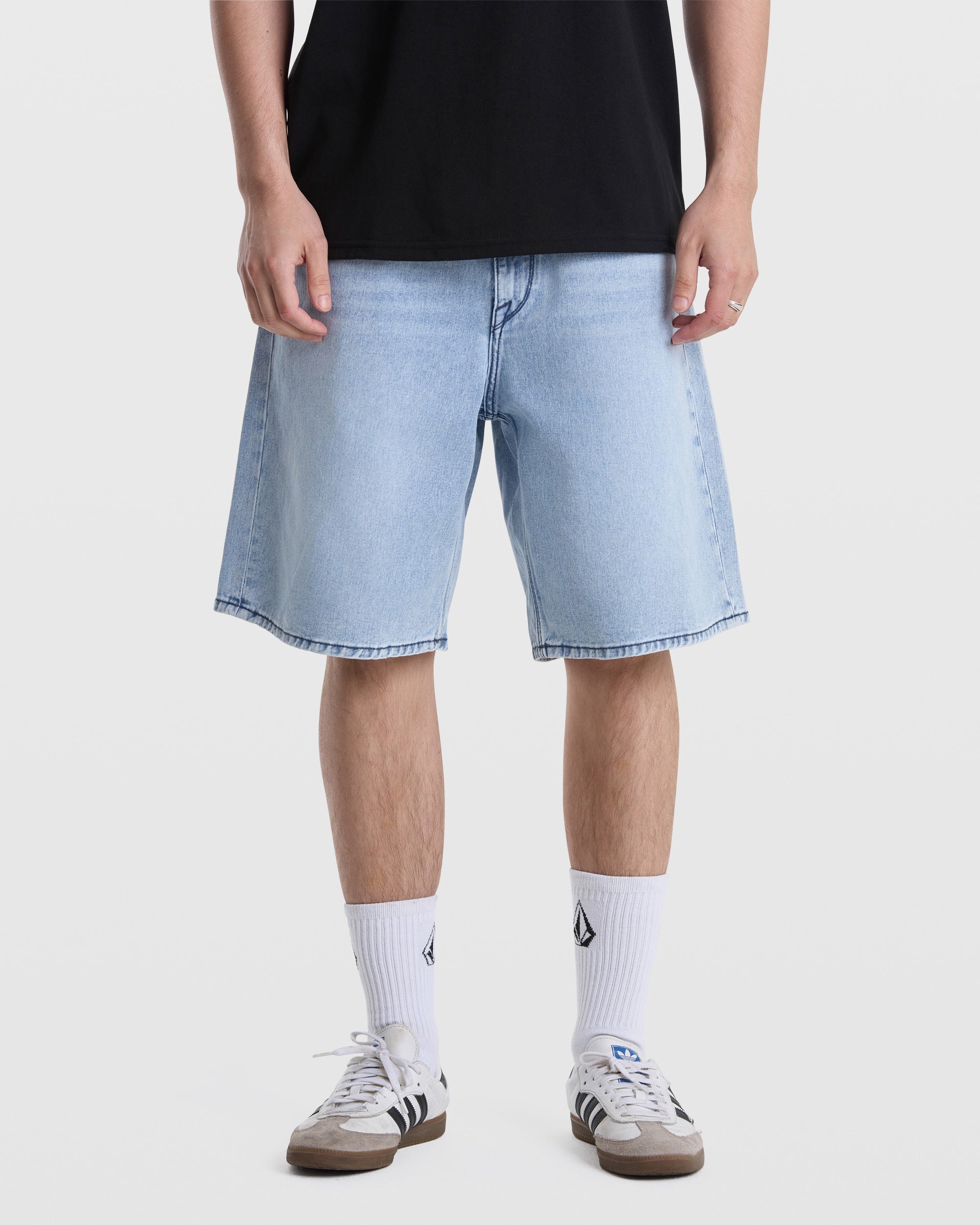 VOLCOM BILLOW DENIM SHORT 22 DBI-DUST BOWL INDIGO 38