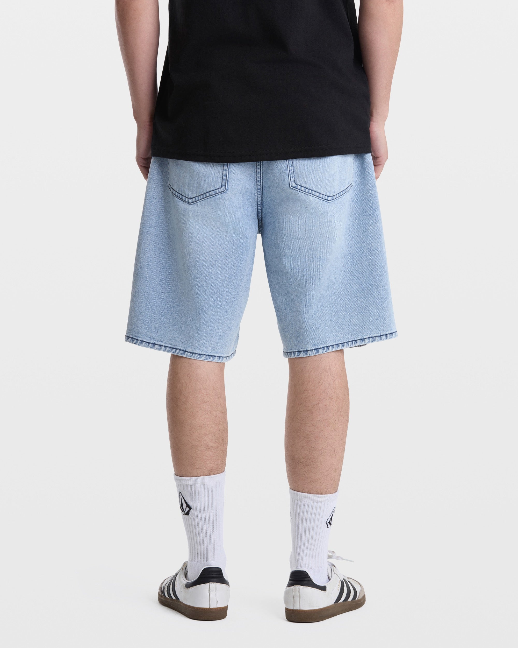 VOLCOM BILLOW DENIM SHORT 22 DBI-DUST BOWL INDIGO 30
