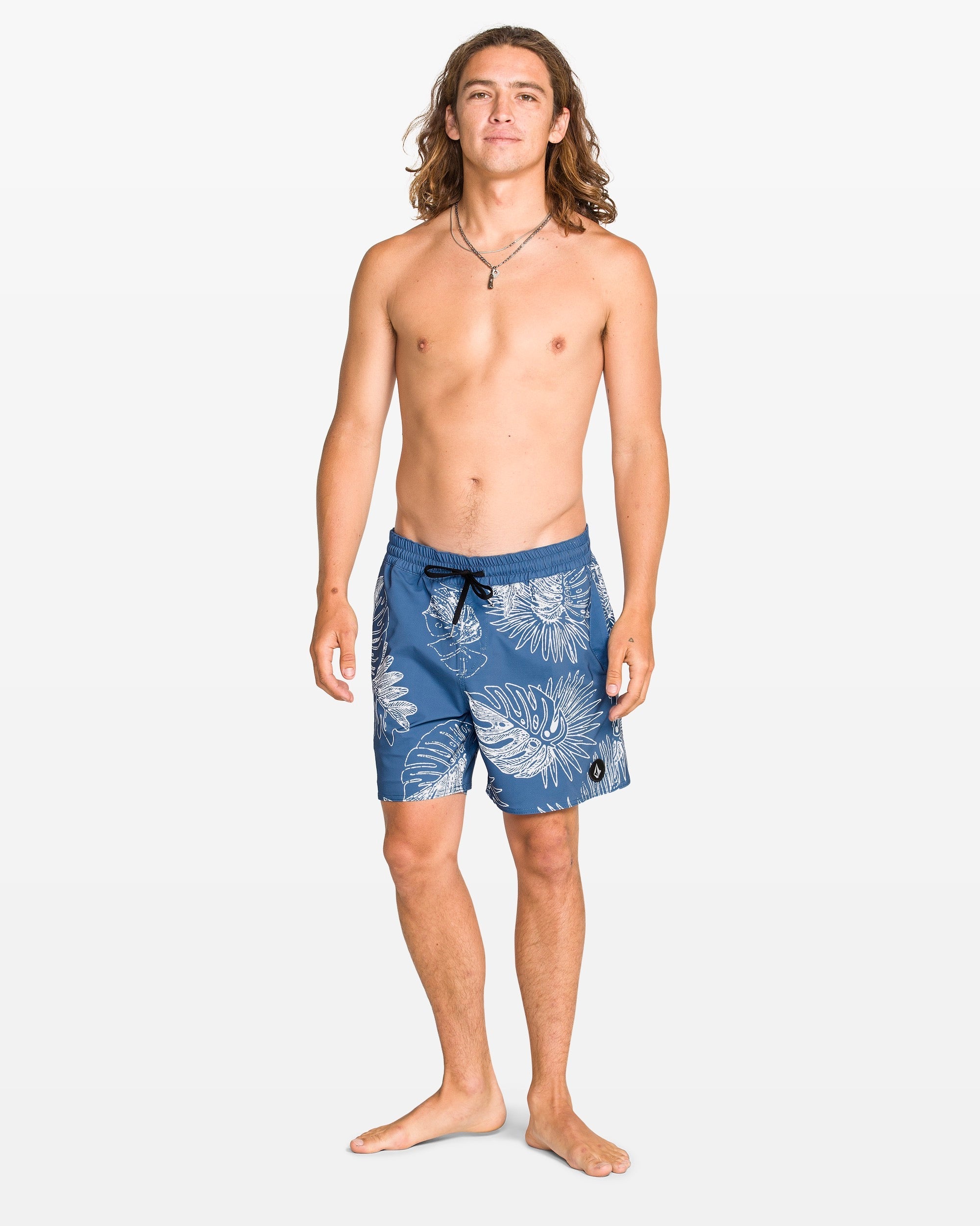 Volcom Lido Print 16in Trunk Blueberry XL