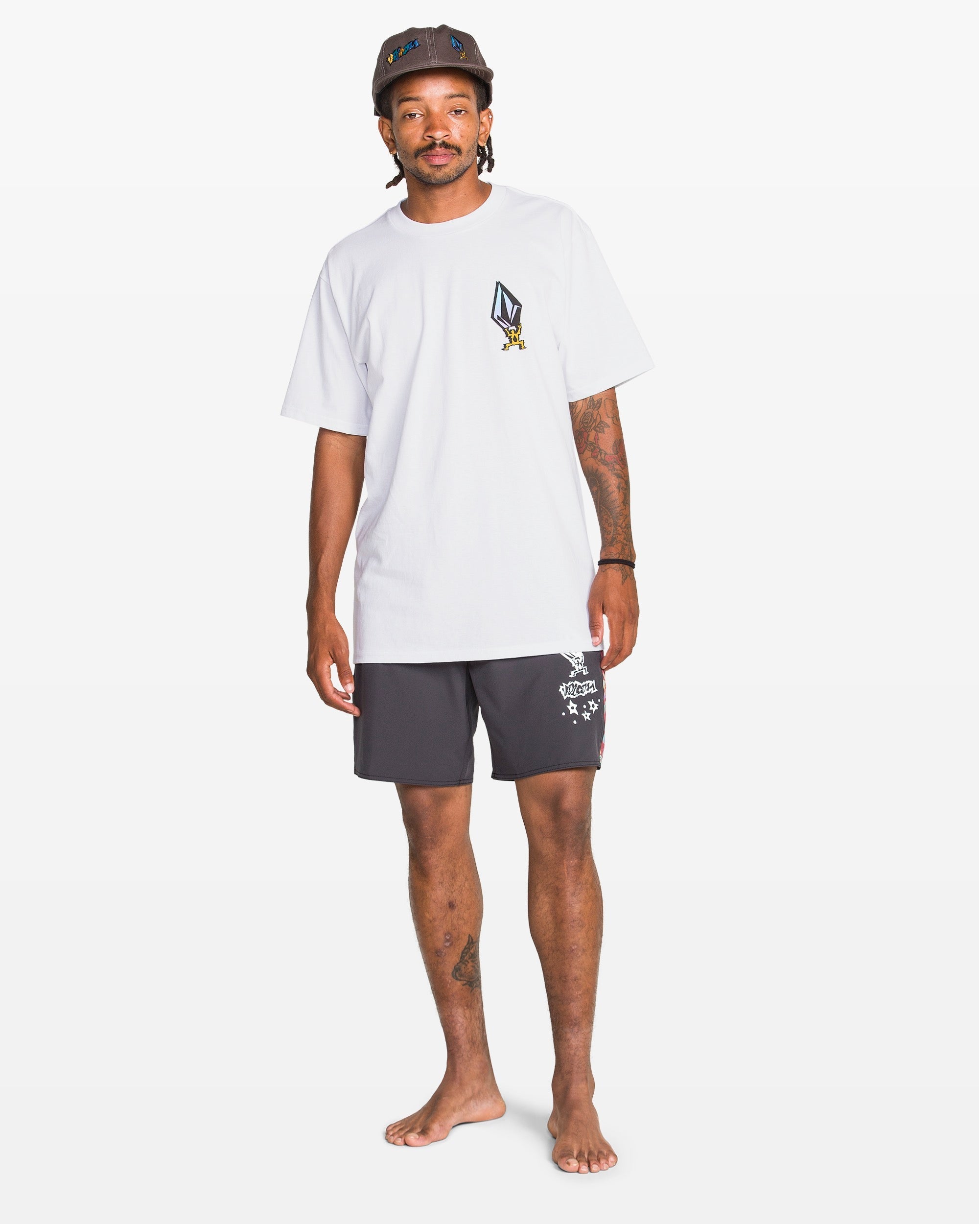 Volcom Star Shields FA EXP SS Tee WHITE M