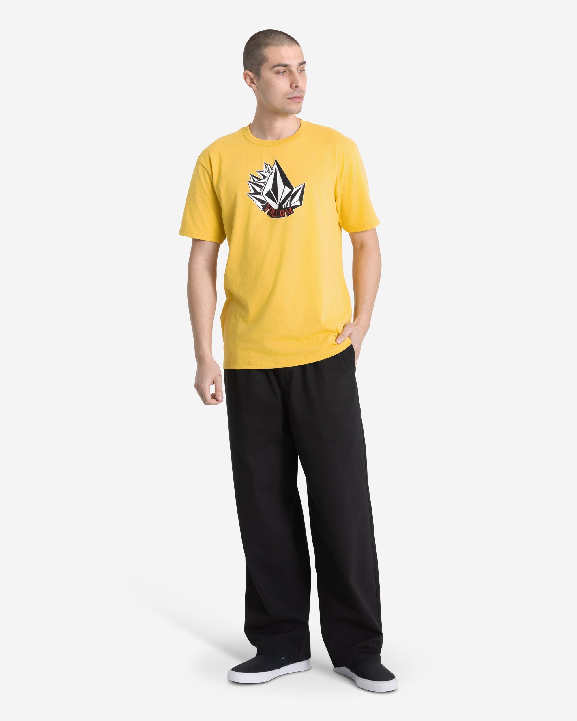 VOLCOM SHMOOT SST DKY7-DARK YELLOW M