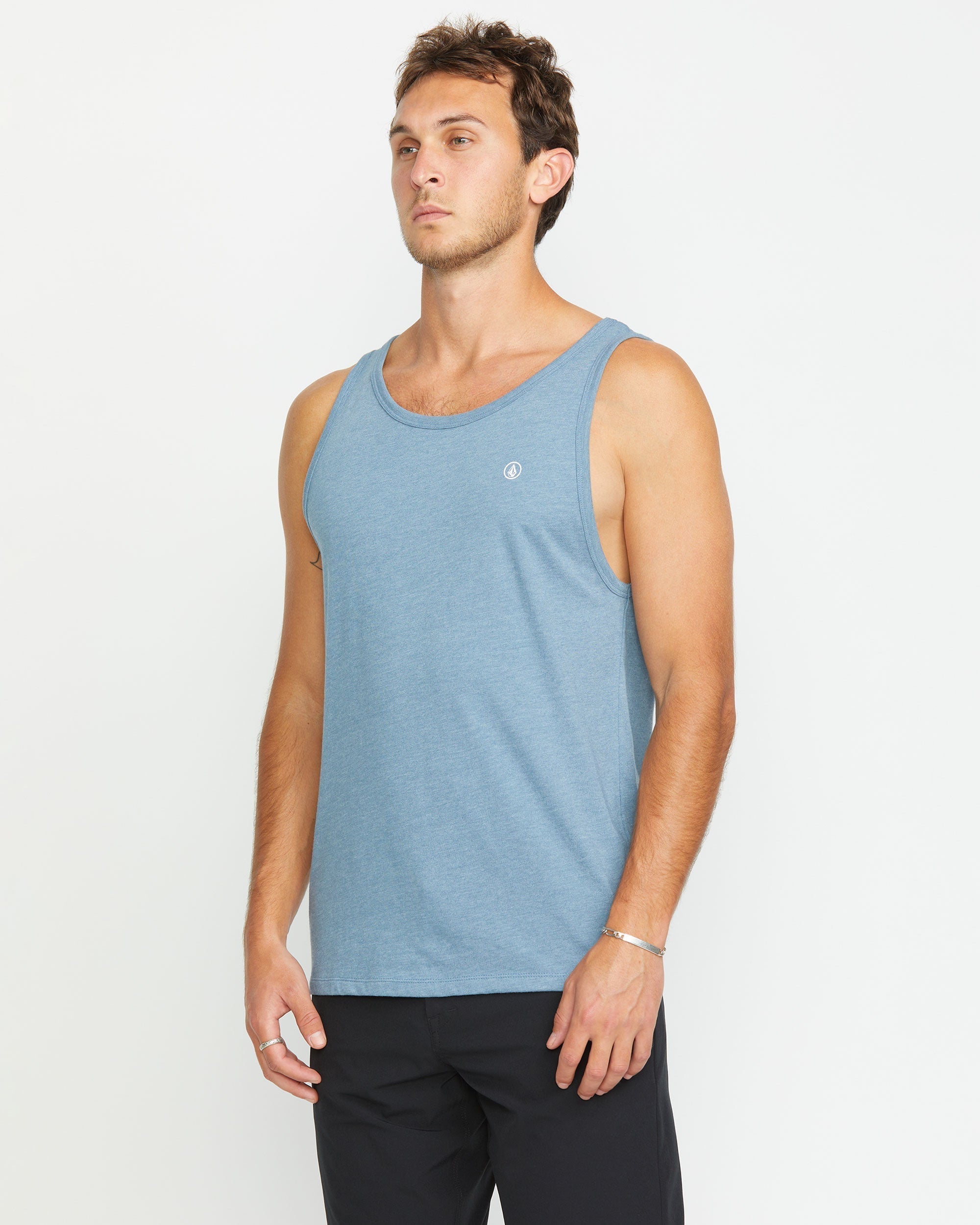 VOLCOM SOLID HEATHER TANK Stormy Blue M