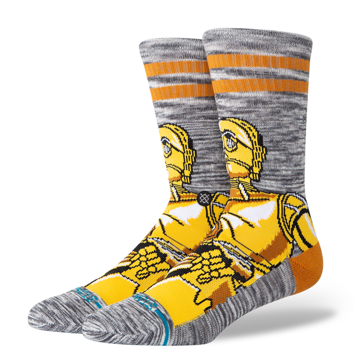 STANCE C3PO CREW GLD-GOLD M
