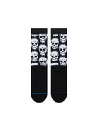 Stance Static Skull Crew Sock Black M