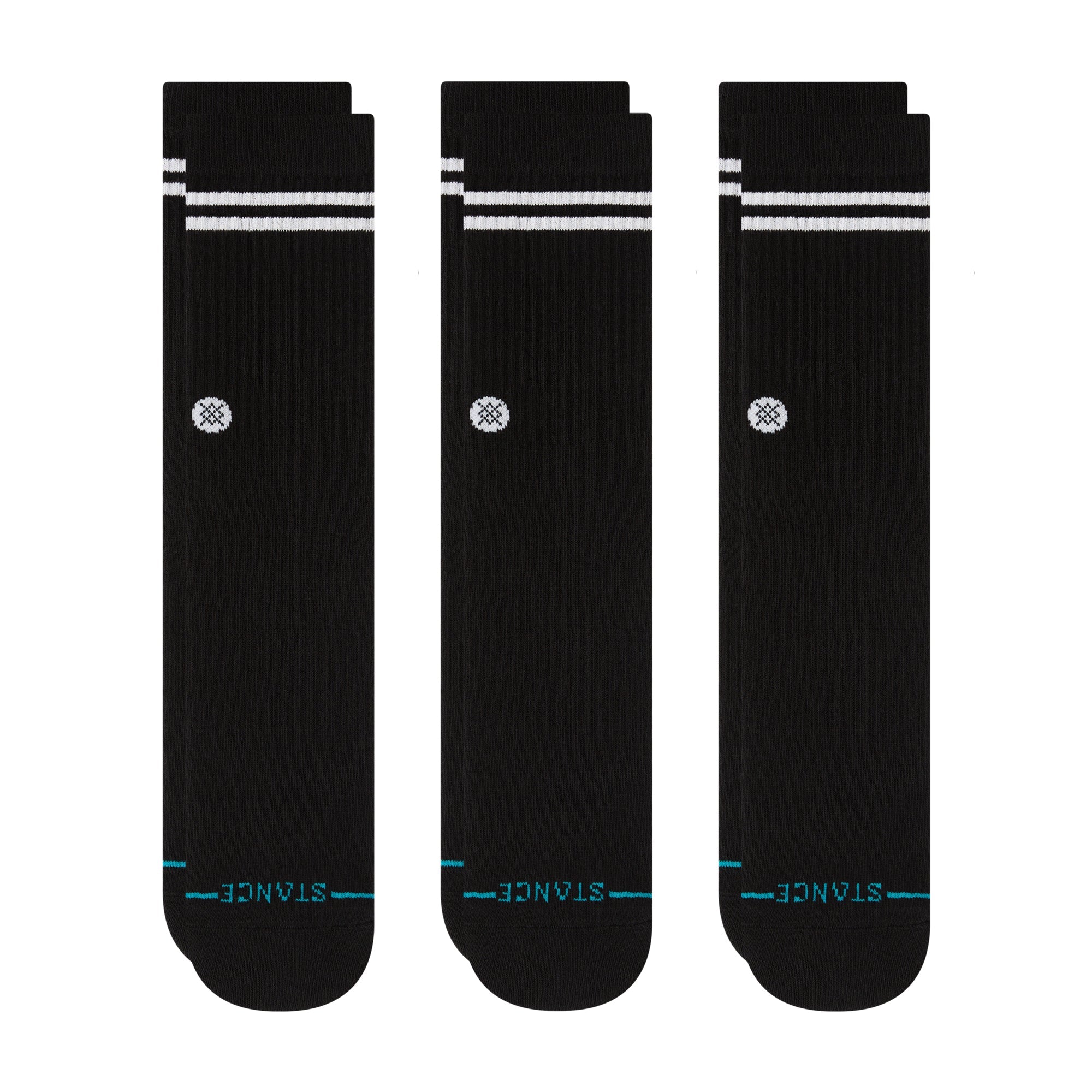 Stance Core 3 Pack Crew Sock Black OS