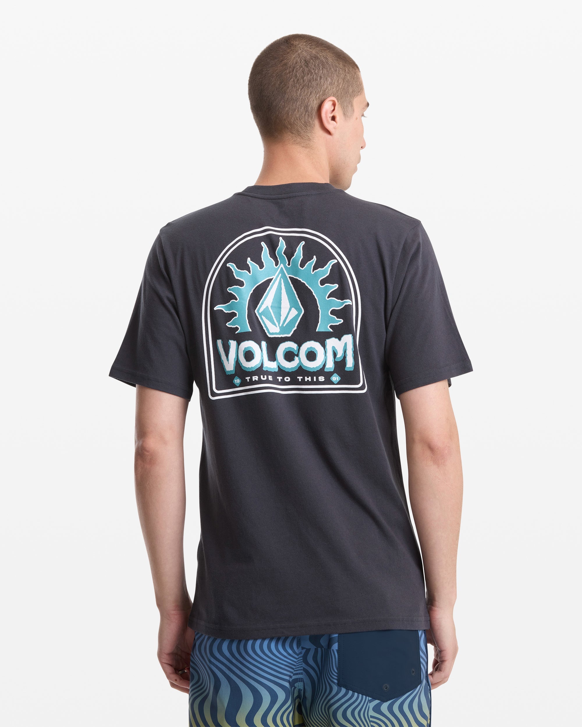 VOLCOM SOLSTICE SS TEE WBH-WASHED BLACK XXL