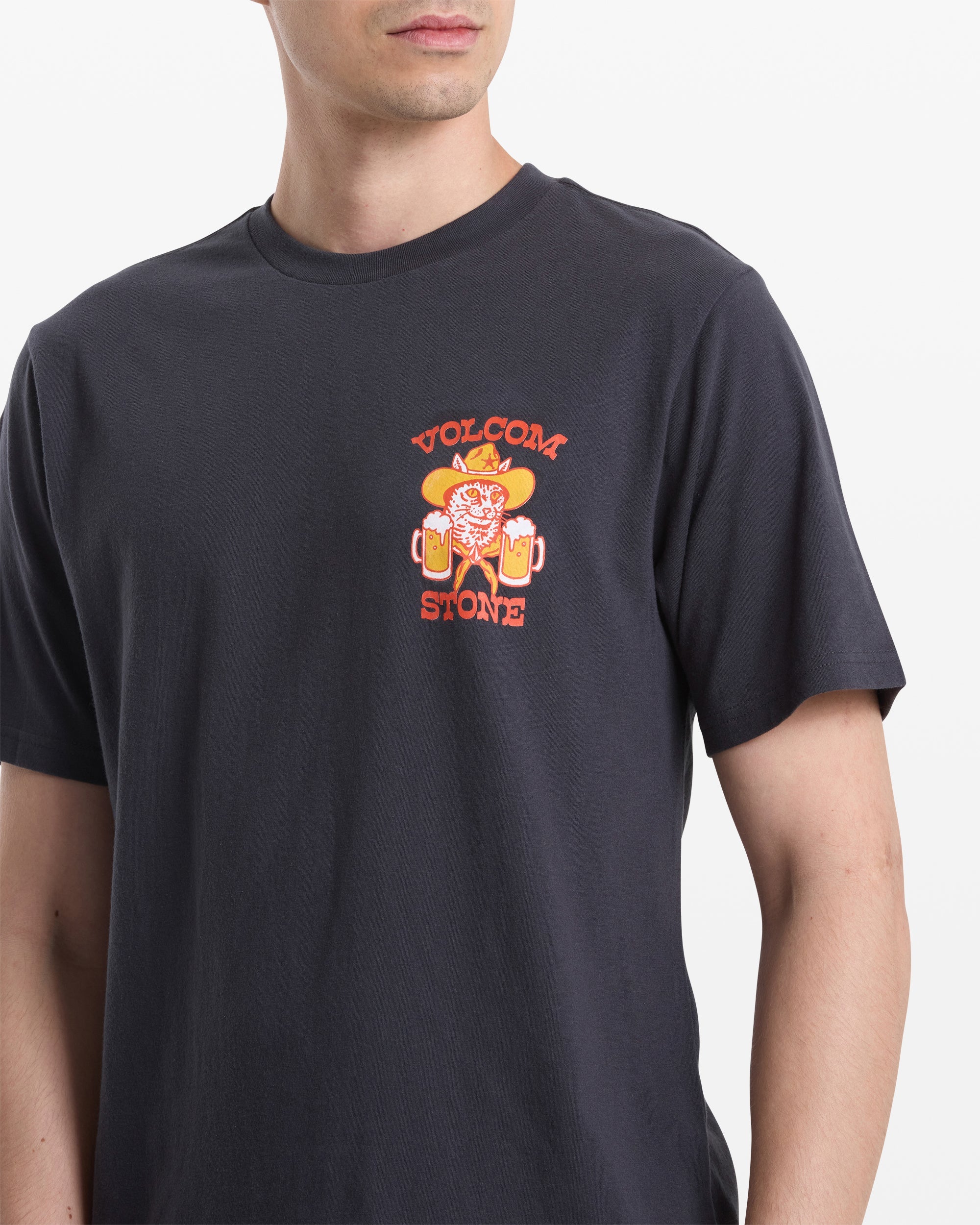 VOLCOM CATASTROPHY SS TEE WBH-WASHED BLACK M
