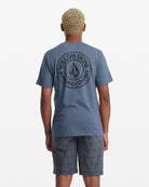 VOLCOM DRAIN YOU SS TEE B07-BLUEBERRY L