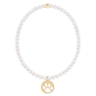Enewton Classic Pearl Beaded Bracelet PawPrintGoldDisc 3mm