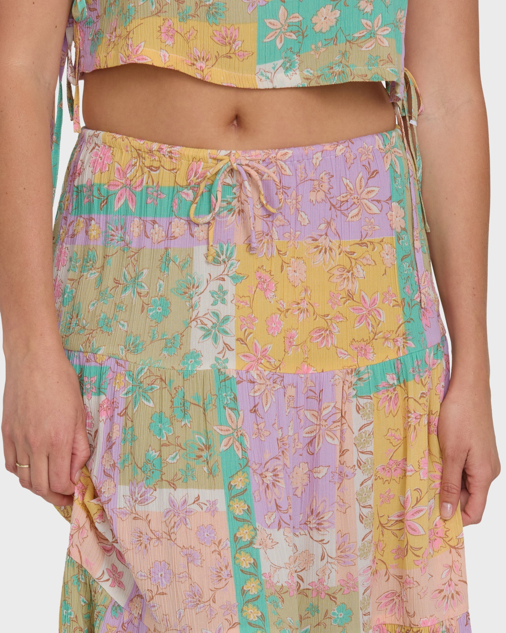 Billabong Just A Girl Maxi Skirt Vintage Violet L