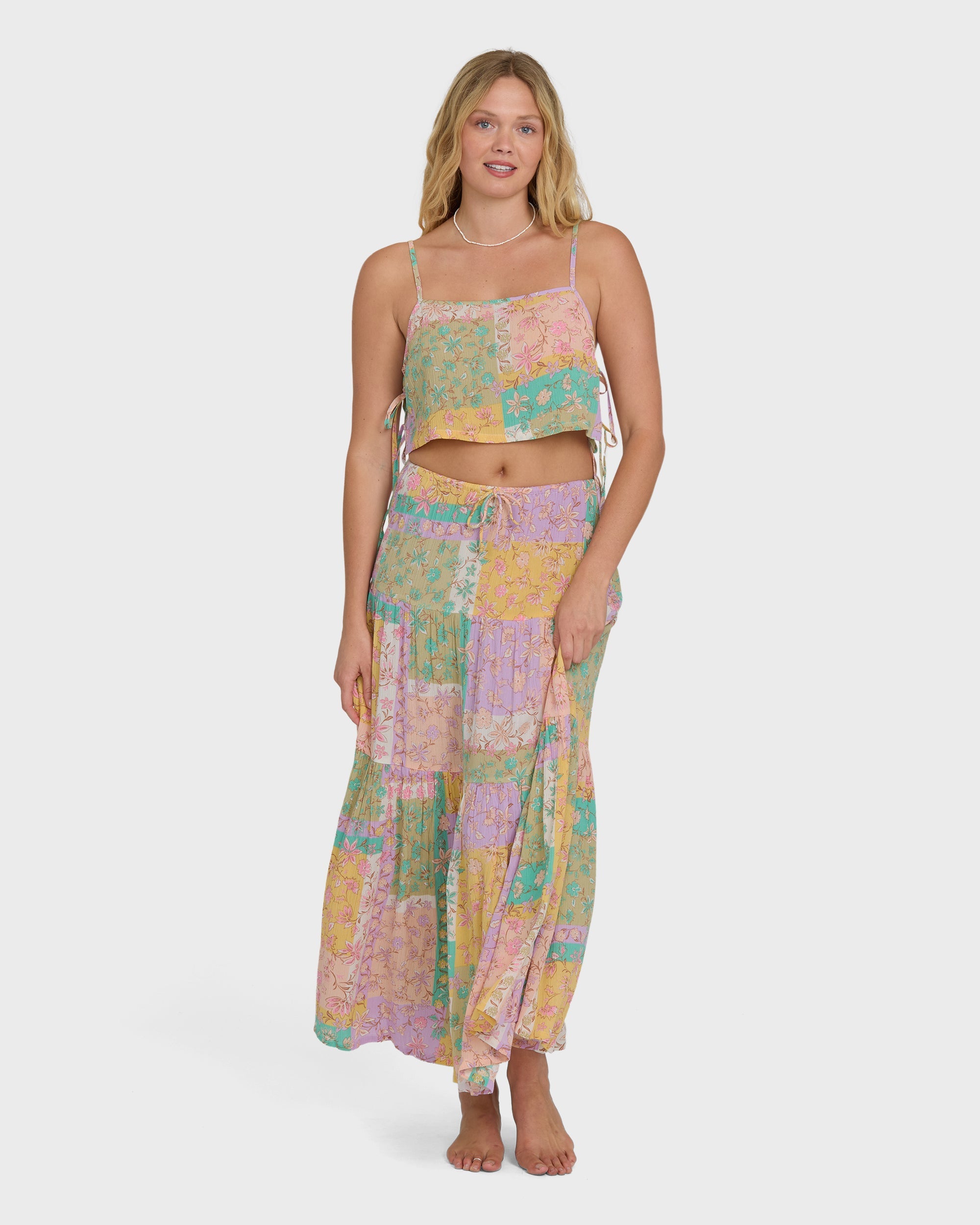 Billabong Just A Girl Maxi Skirt Vintage Violet L