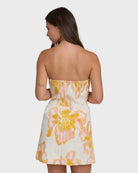 BILLABONG FLORAL TRIPPIN MINI DRS Dress SALT CRYSTAL M