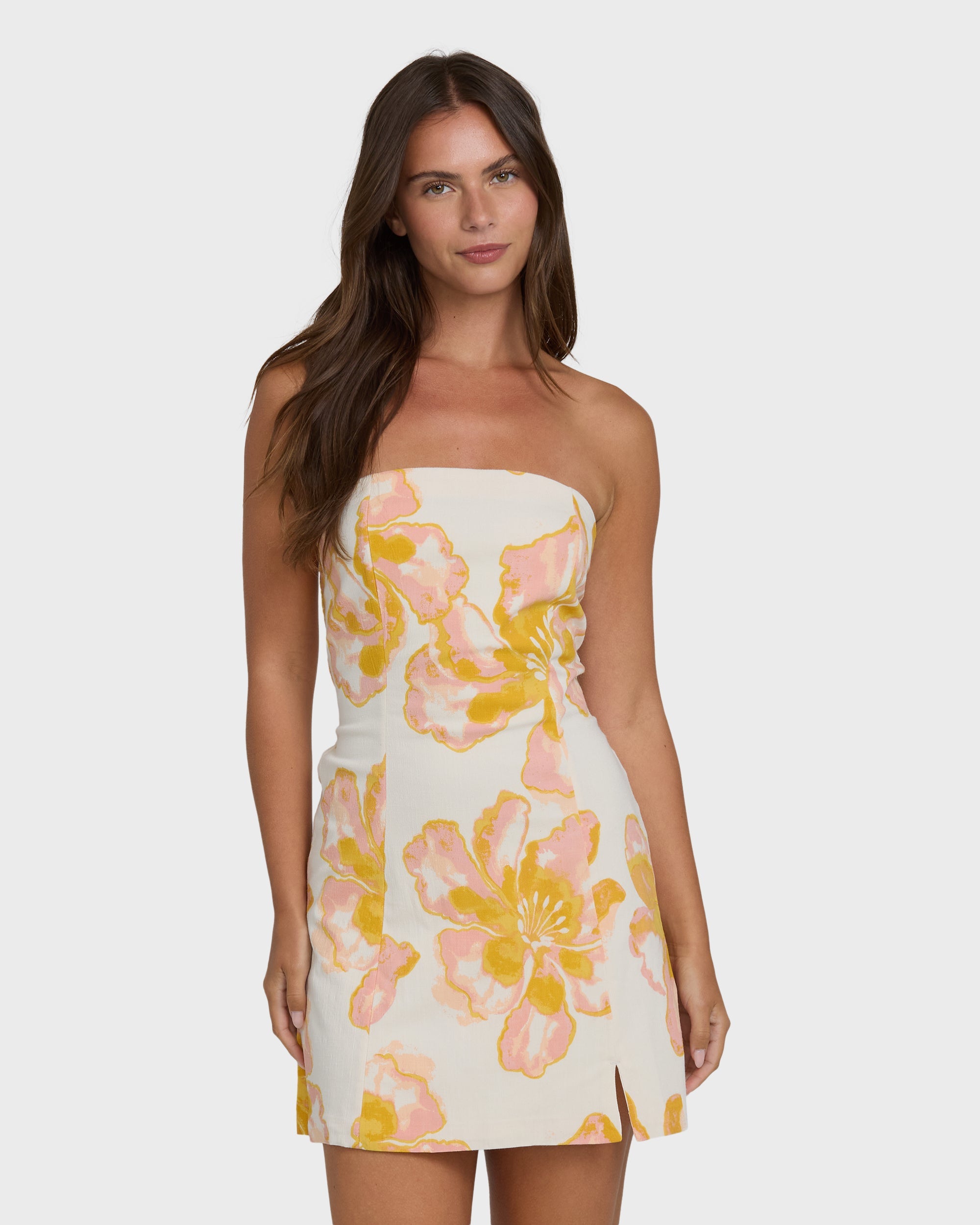 BILLABONG FLORAL TRIPPIN MINI DRS Dress SALT CRYSTAL S