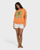 BILLABONG PALM RIO CREW FLC Fleece TANGERINE S