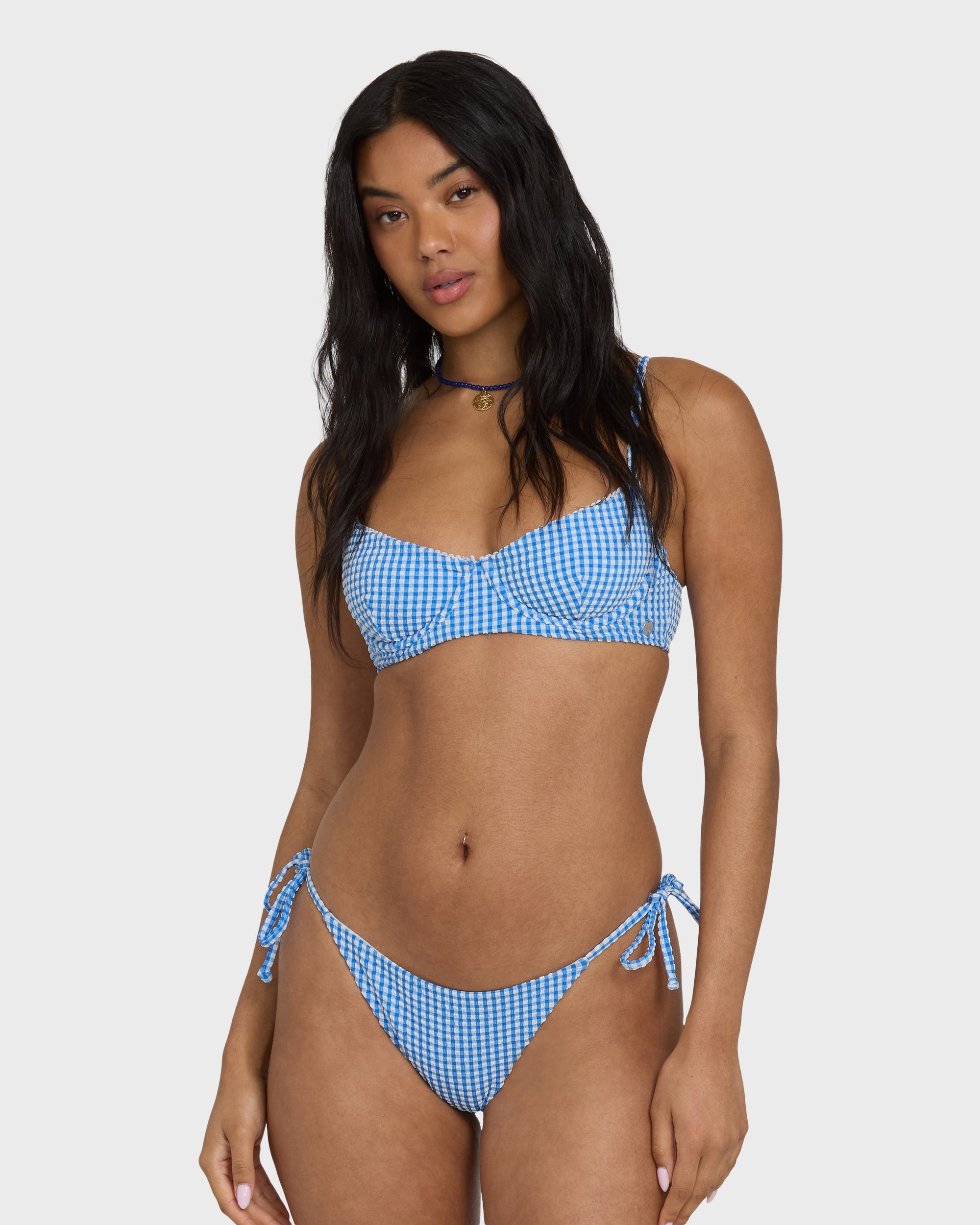 Billabong MINI WAVE CHECK HELENA UWIRE / Top True Blue L