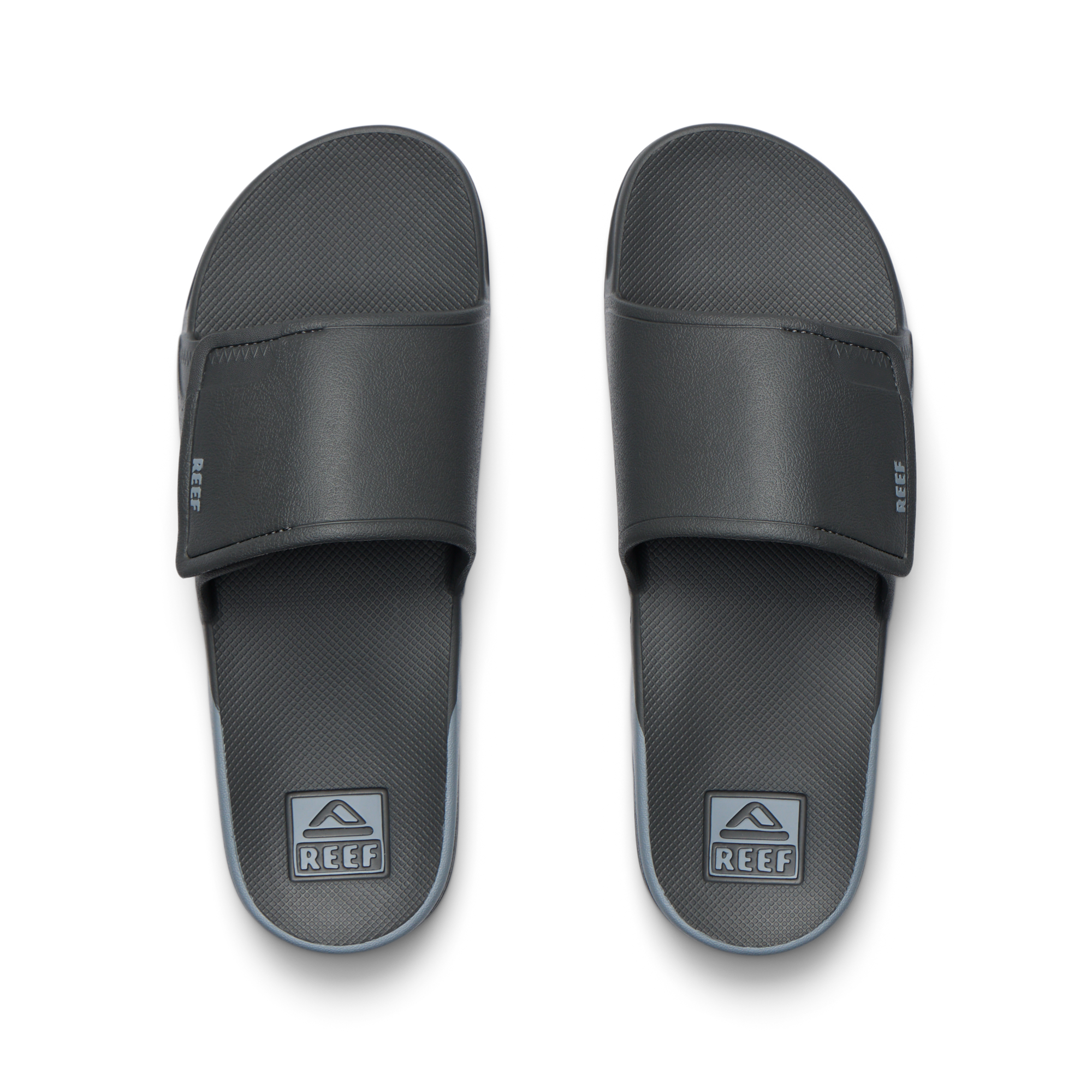 Reef Fanning Slide H2O Mens Sandal Grey 8