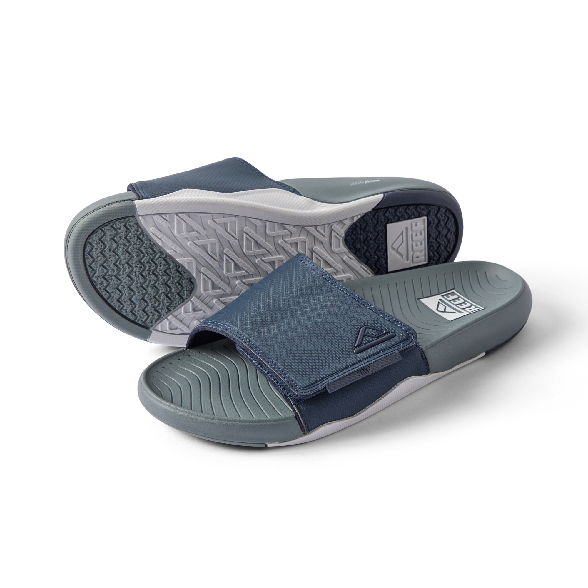 Reef Phantom Slab Mens Sandal Navy-Grey-White 7