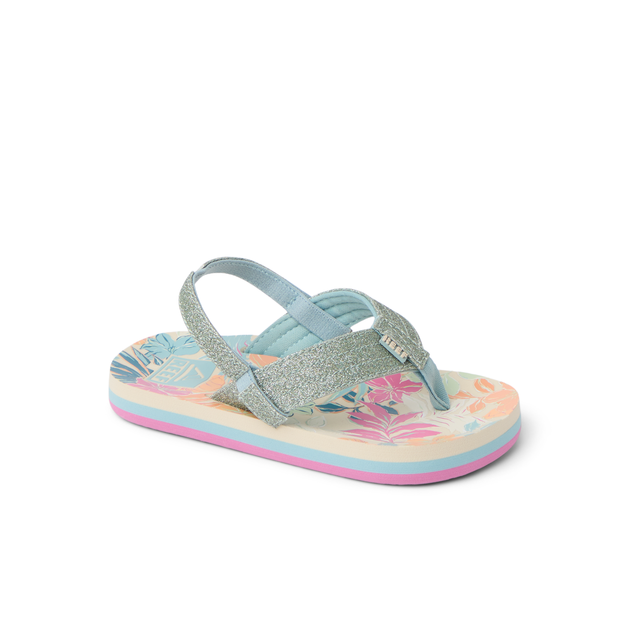 Reef Little Ahi Girls Sandal Tropical Floral 12 C