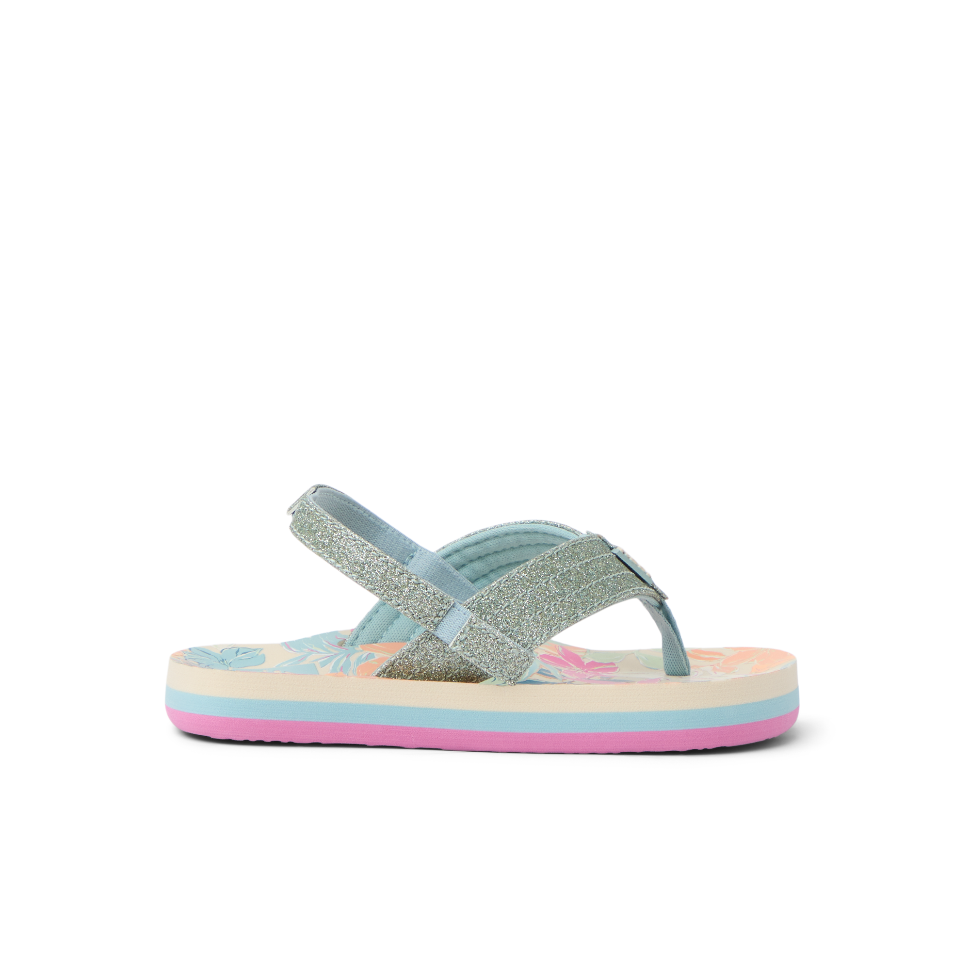 Reef Little Ahi Girls Sandal Tropical Floral 12 C