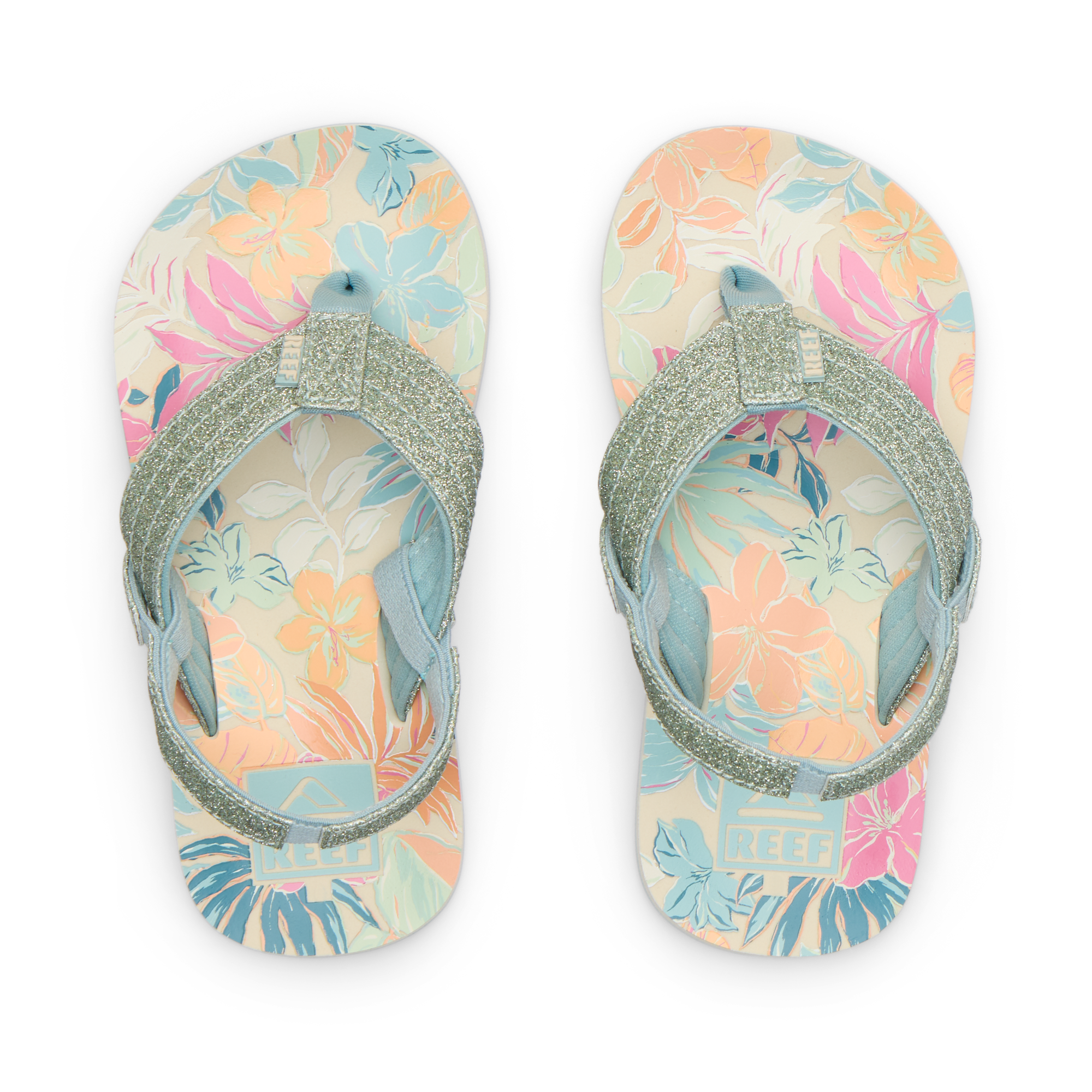 Reef Little Ahi Girls Sandal Tropical Floral 3 C