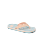 Reef Ahi Girls Sandal Peach-Blue Animal 5 Y