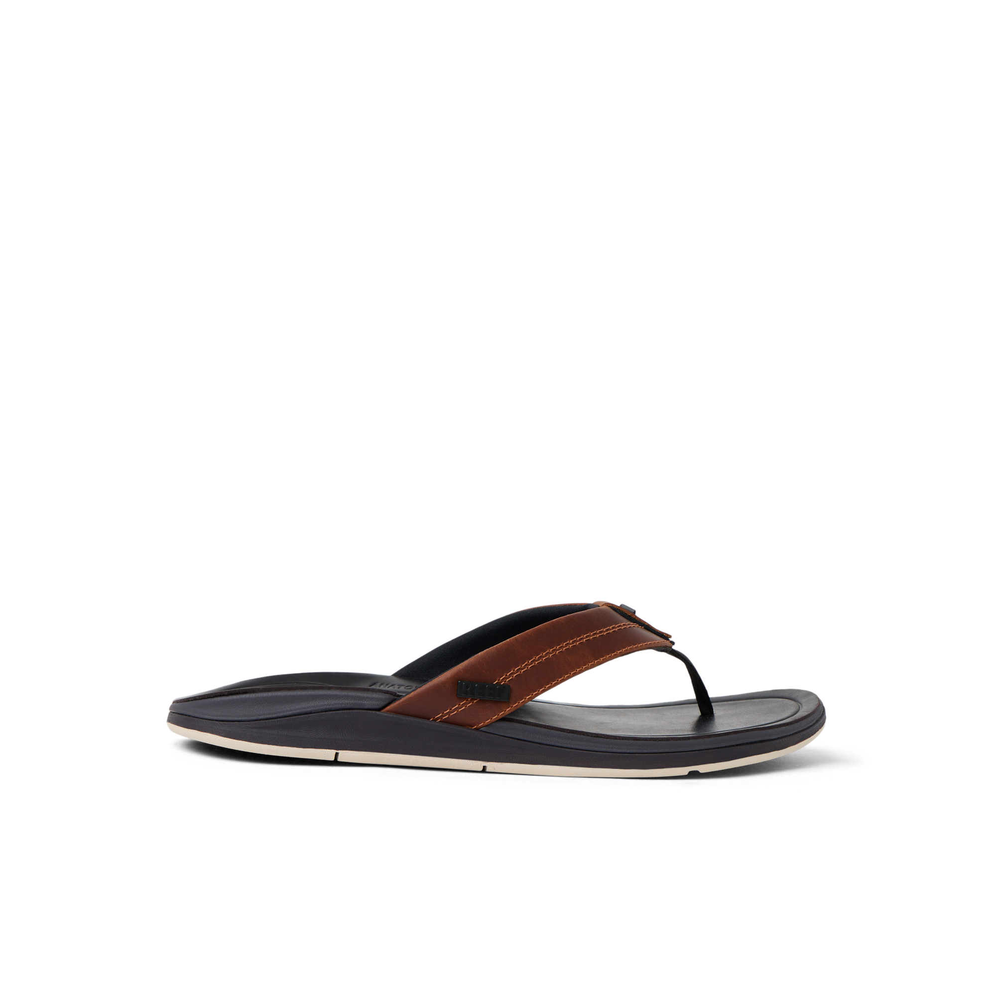 Reef Leather Offshore Mens Sandal Copper-Dark Brown 11