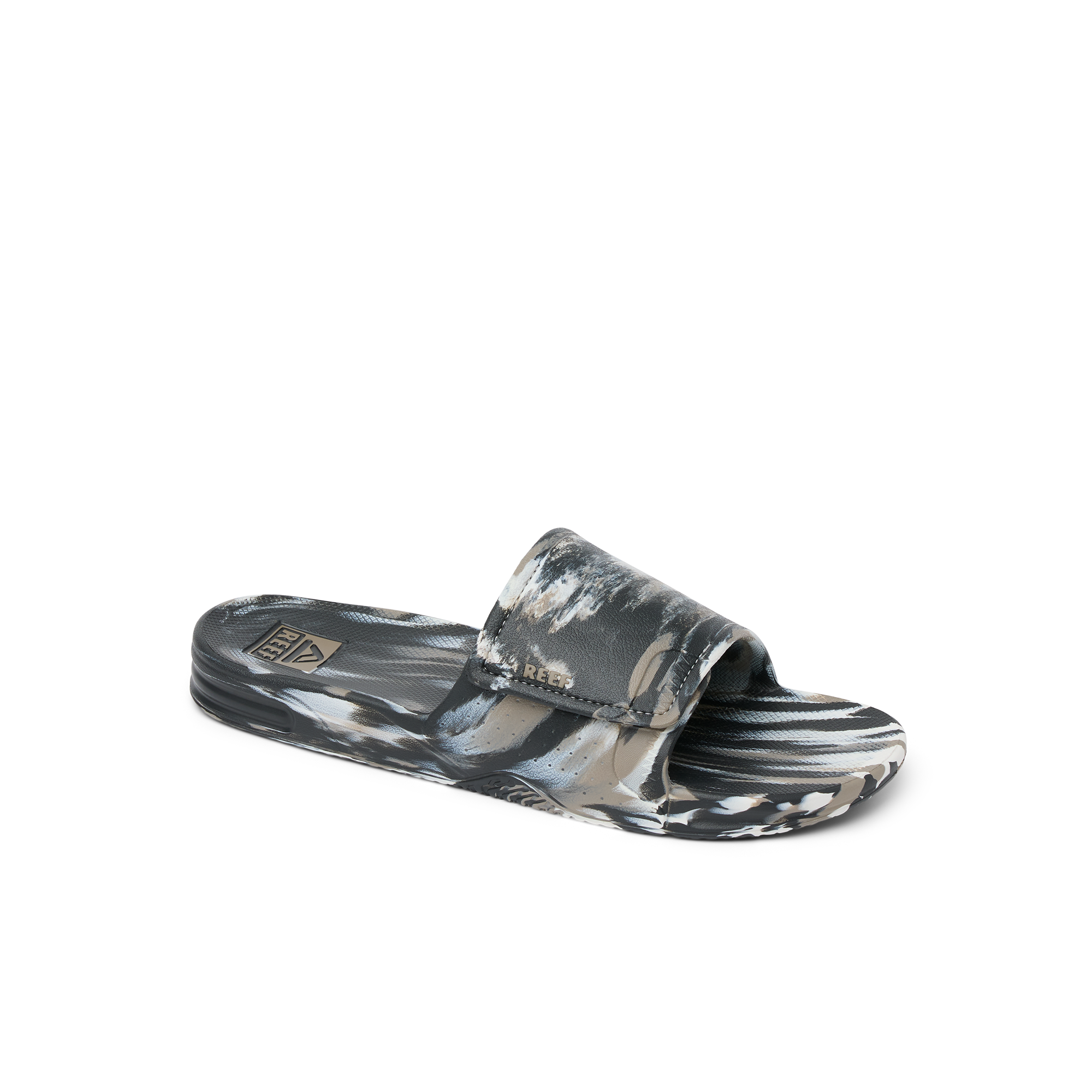 Reef Fanning Slide H2O Mens Sandal Tan-Beige Marble 12