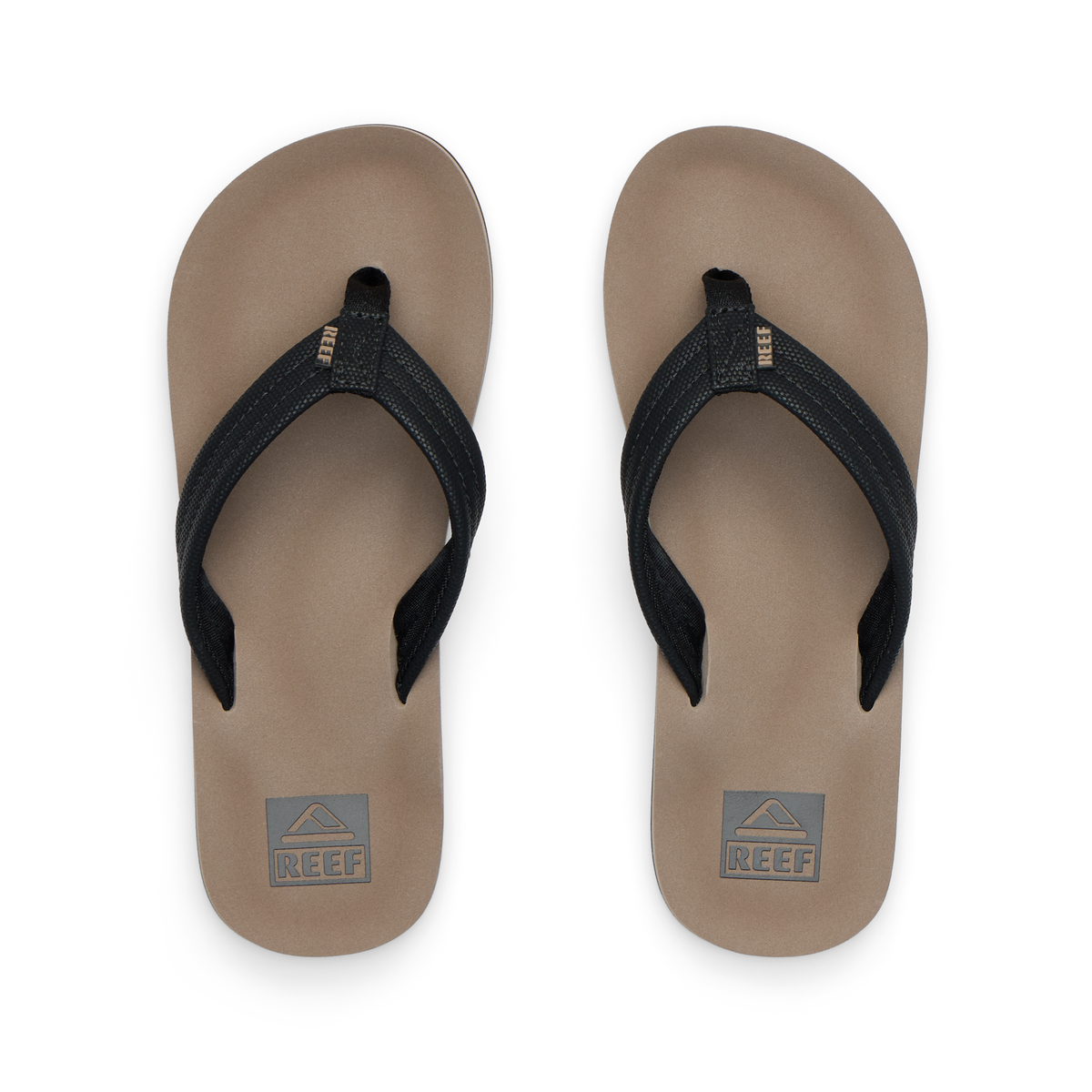 Reef Ahi Boys Sandal Black-Tan 1 Y
