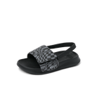 Reef Little Salty Boys Slide Black Swell Checker 3 C