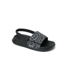 Reef Little Salty Boys Slide Black Swell Checker 5 C