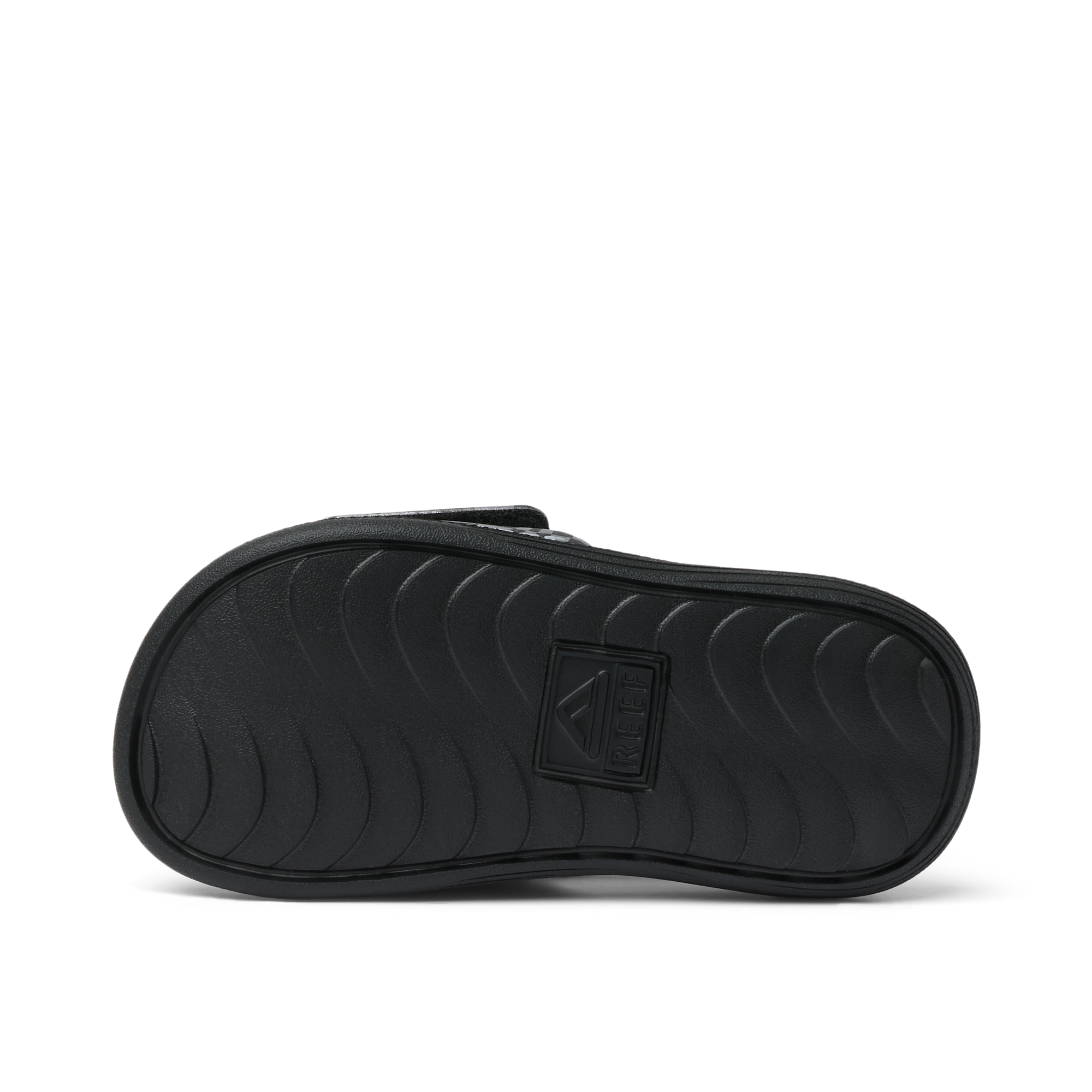 Reef Little Salty Boys Slide Black Swell Checker 3 C