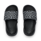 Reef Little Salty Boys Slide Black Swell Checker 4 C