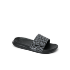 Reef Kids Salty Boys Slide Black Swell Checker 5 Y