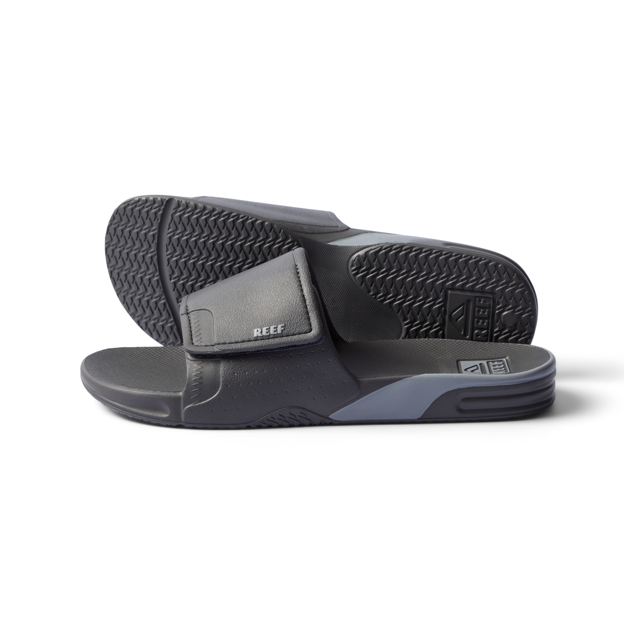 Reef Fanning Slide H2O Mens Sandal Grey 11