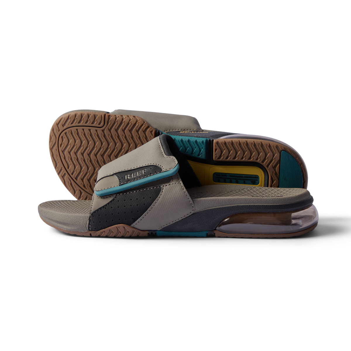 Reef Fanning + Slide Mens Sandal Tan-Spruce-NEW 12