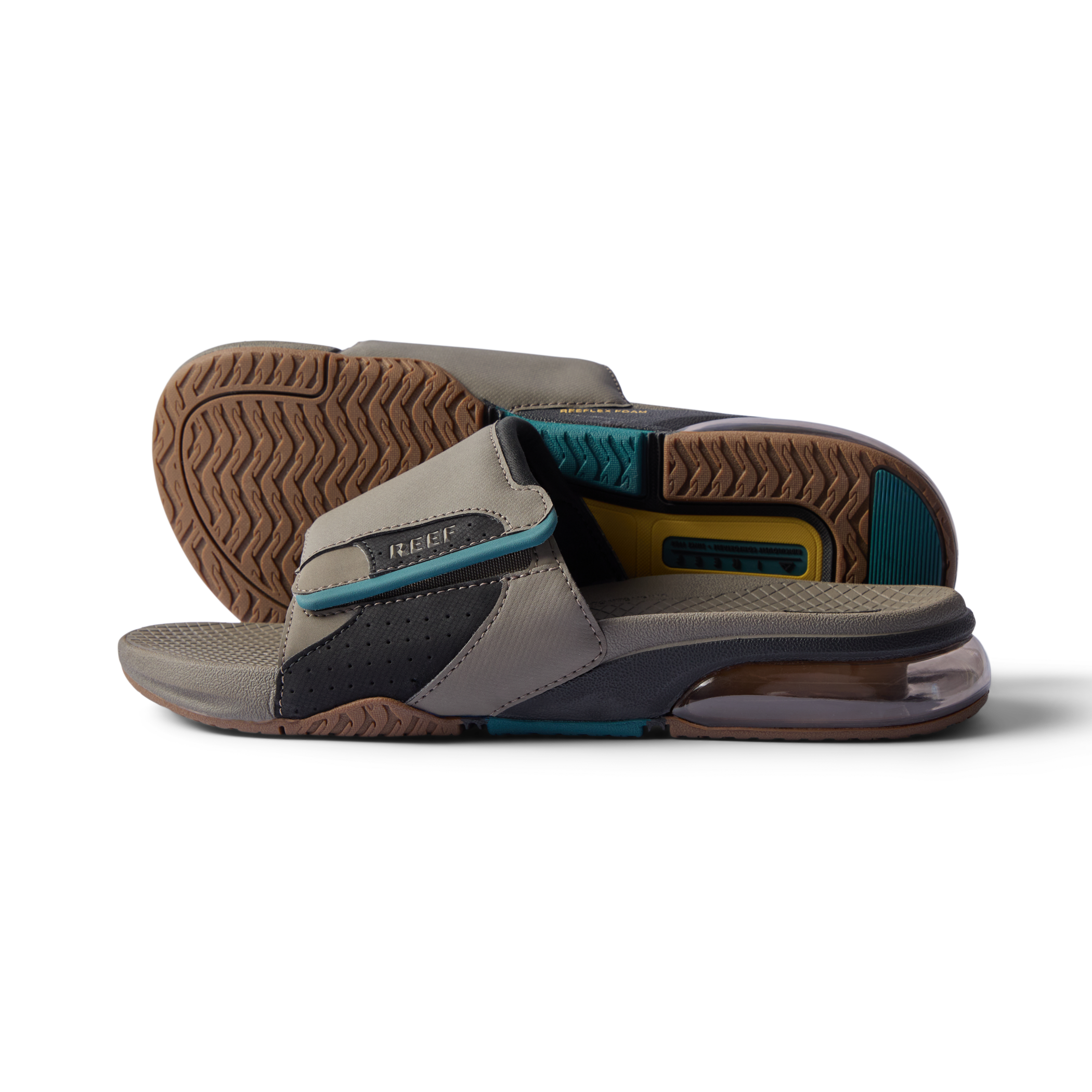 Reef Fanning + Slide Mens Sandal Tan-Spruce-NEW 11