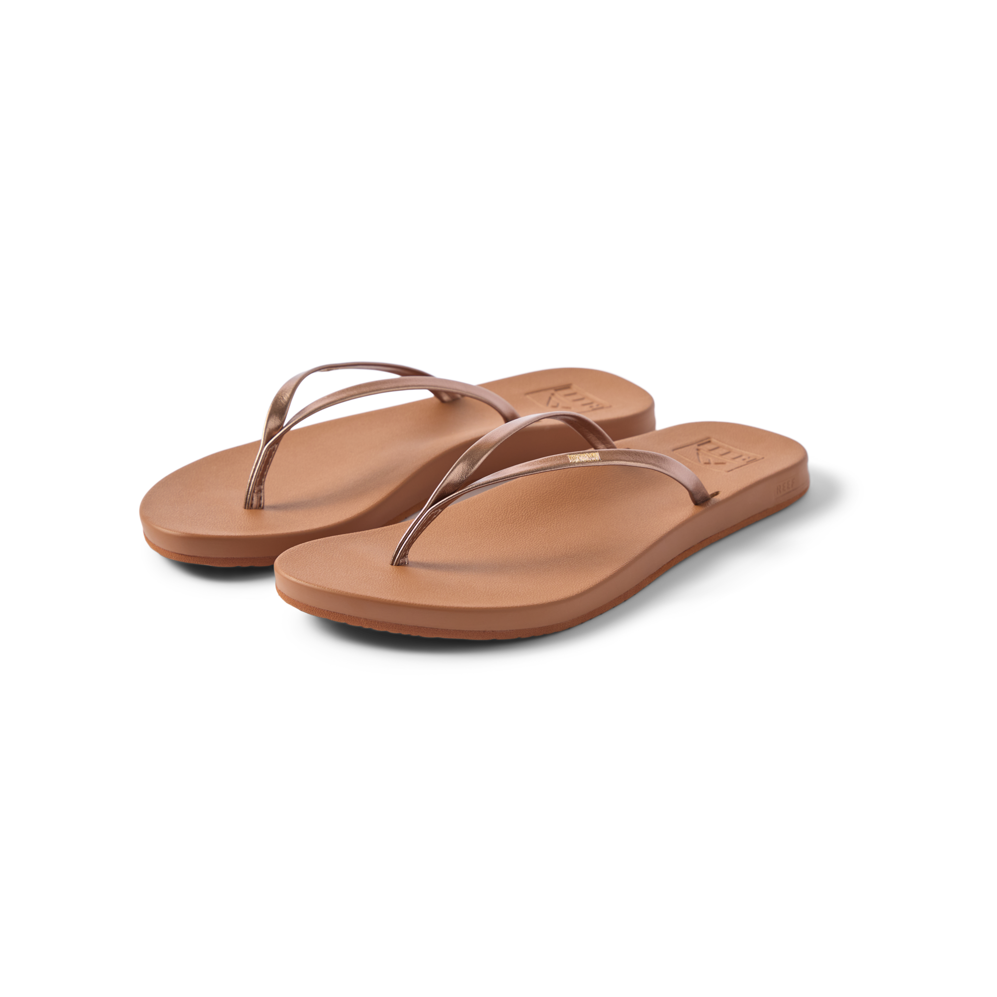 Reef Cushion Slim Womens Sandal Bronze-Brown 6